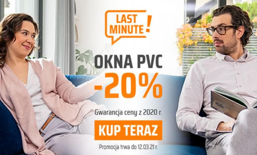 KRISPOL z promocją #LASTMINUTE i 20% rabatem na okna