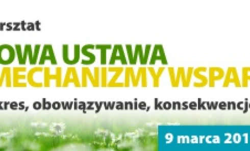 Warsztaty - Nowa ustawa i mechanizmy wsparcia OZE