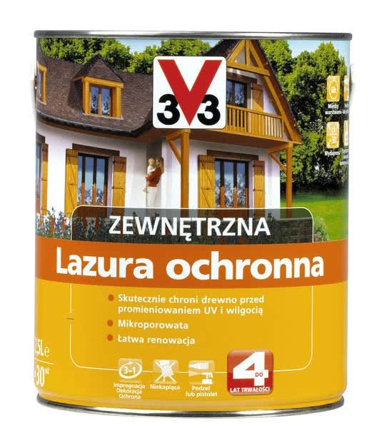 Lazura ochronna zewnętrzna