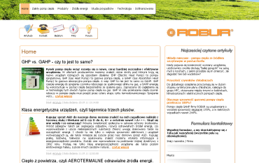 Nowa strona internetowa firmy Robur