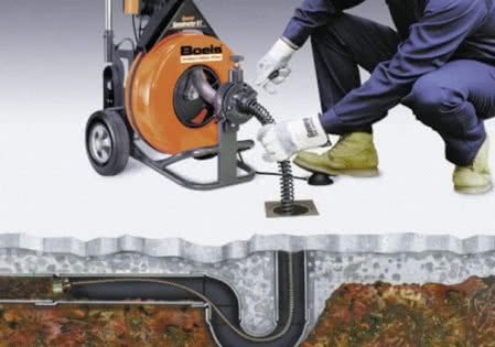 Zasada działania spirali kanalizacyjnej elektrycznej Boels Rental